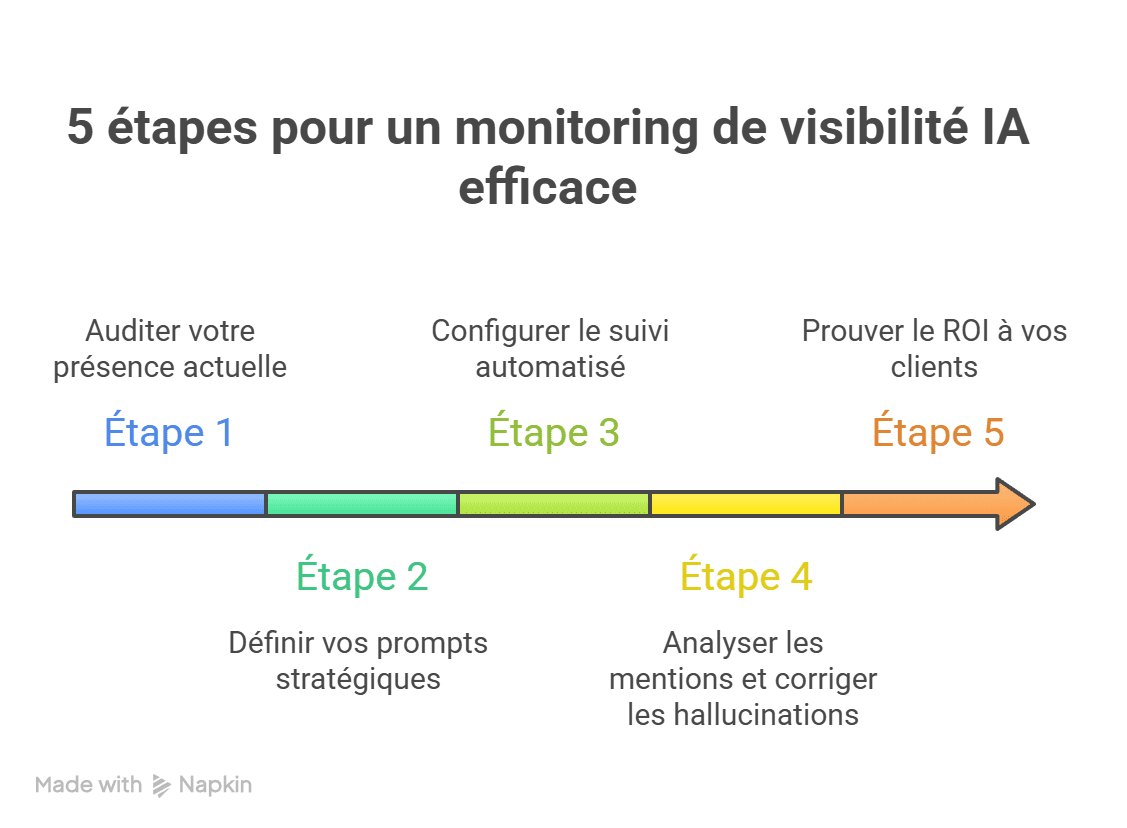 workflow pour suivre sa visibilité ia