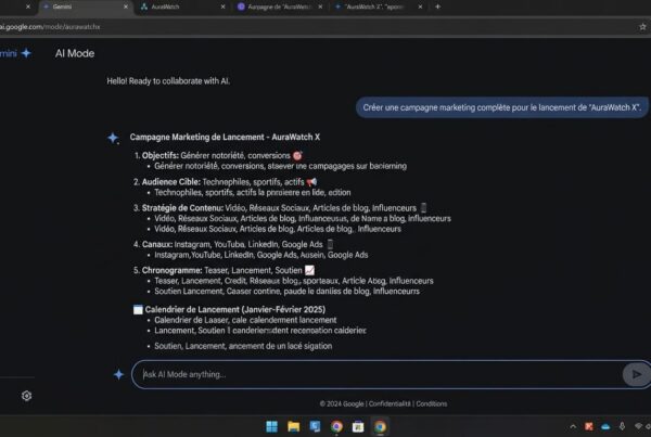 google ai mode interface